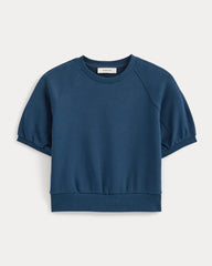 Lightweight Terry Blouson Short-Sleeve Crew | Blue Wing Teal