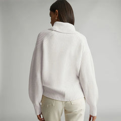 The Felted Merino Shawl Collar Sweater | Heathered Oat