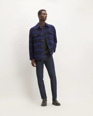 The ReWool® Oversized Shirt Jacket | Blue / Navy