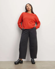 The Boxy Sweater in Everyday Cotton | Poppy Red