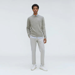 The Merino-Blend Crewneck Sweater | Heathered Grey