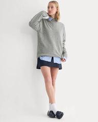 Cashmere Boyfriend Sweater | Husky Gray