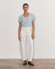 The Air Scoop-Neck Tee | Blue Slate