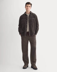 Wide Wale Corduroy Shirt | Dark Chocolate
