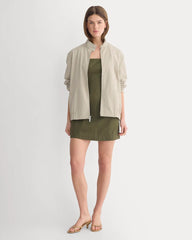 Seamed Mini Dress | Olive Night
