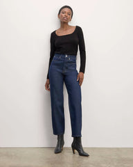 The Square Neck in Cashmere | Black