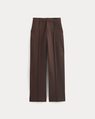 Ponte Wide-Leg Trouser | Dark Chocolate