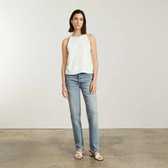 The Hemp Cutaway Tank | White