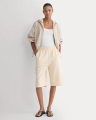 Lightweight Terry Long Shorts | Parchment