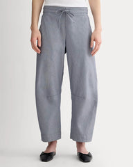 The Easy Barrel Pant | Dark Denim Pinstripe