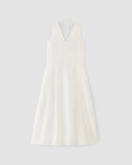 The Linen Eyelet Maxi Dress | White Eyelet