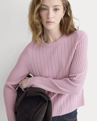 Mix Ribbed Crew in Cashmere | Lilac Crush