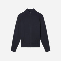 The No-Sweat Full Zip Sweater | New Black