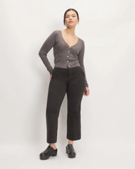 The Cardigan in Ultrasoft Merino | Heather Cocoa