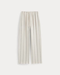 The Drawstring Pant in Linen | Gardenia/Meteorite