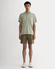 The Essential Organic Garment-Dyed Polo | Seagrass