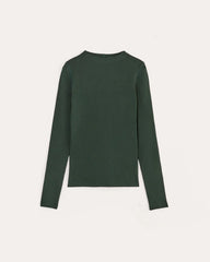 The Luxe Rib Funnel-Neck Tee | Scarab