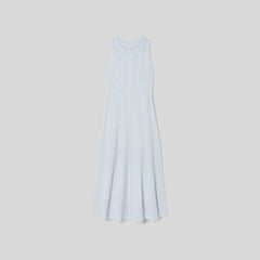 The Organic Cotton Waffle Tank Dress | Heathered Periwinkle