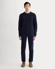 The Fisherman Crew in Wool Cashmere | Navy