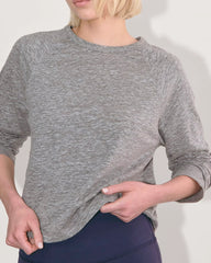 The Perform Crew Tee | Heathered Grey
