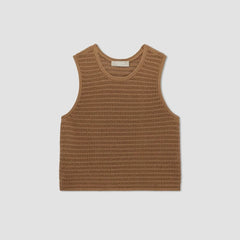 The Crochet Knit Cami | Toasted Coconut