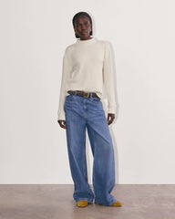The Cozy Rib Funnel-Neck | Bone