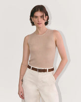 The Tank in Lurex Merino | Gold