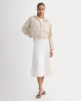 Seamed Midi Skirt | Bone