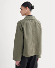 Cropped Denim Jacket | Garment-Dyed Kalamata