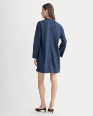 The Denim Popover Dress | Dark Indigo