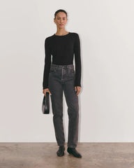 The Crew in Cotton Cashmere | Black