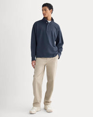 Off-Duty Terry Pullover | Deep Navy