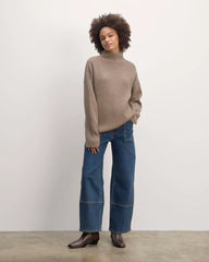 The Fisherman Turtleneck in Wool Cashmere | Oatmeal
