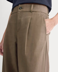 Wide-Leg Trouser in Buttersmooth | Deep Taupe | 32" Inseam