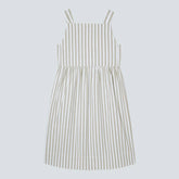 The Seersucker Midi Dress | Nutria / Off-White