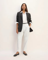 The Draper Tapered Pant in Buttersmooth | White