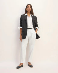 The Draper Tapered Pant in Buttersmooth | White