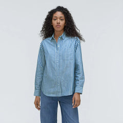 The Must-Have Oxford Shirt | Lapis Blue / Bright Jade / Optic White
