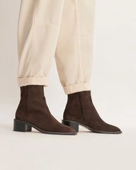 The City Boot | Dark Brown Suede