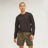 The Essential Organic Long-Sleeve Tee | Vintage Black