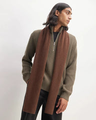 The ReCashmere Scarf | Heather Cocoa