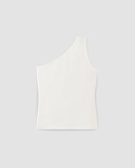 The Form One-Shoulder Tank | White