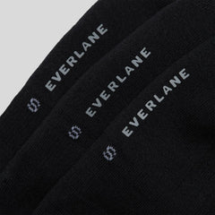 The Organic Cotton No-Show Sock 3-Pack | Black