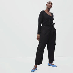 The Featherweight Alpaca Cardigan | Heathered Black