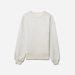 The Track Oversized Crew | Light Heather Grey