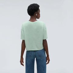 The Vintage Henley Hemp Tee | White Sage