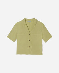 The Linen Workwear Shirt | Leek