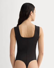 The Form Square-Neck Bodysuit | Black