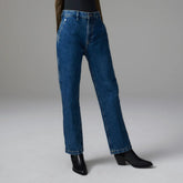 The Cinch Back Utility Jean | Vibrant Blue