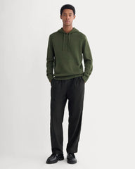 The Felted Merino Hoodie | Dark Forest